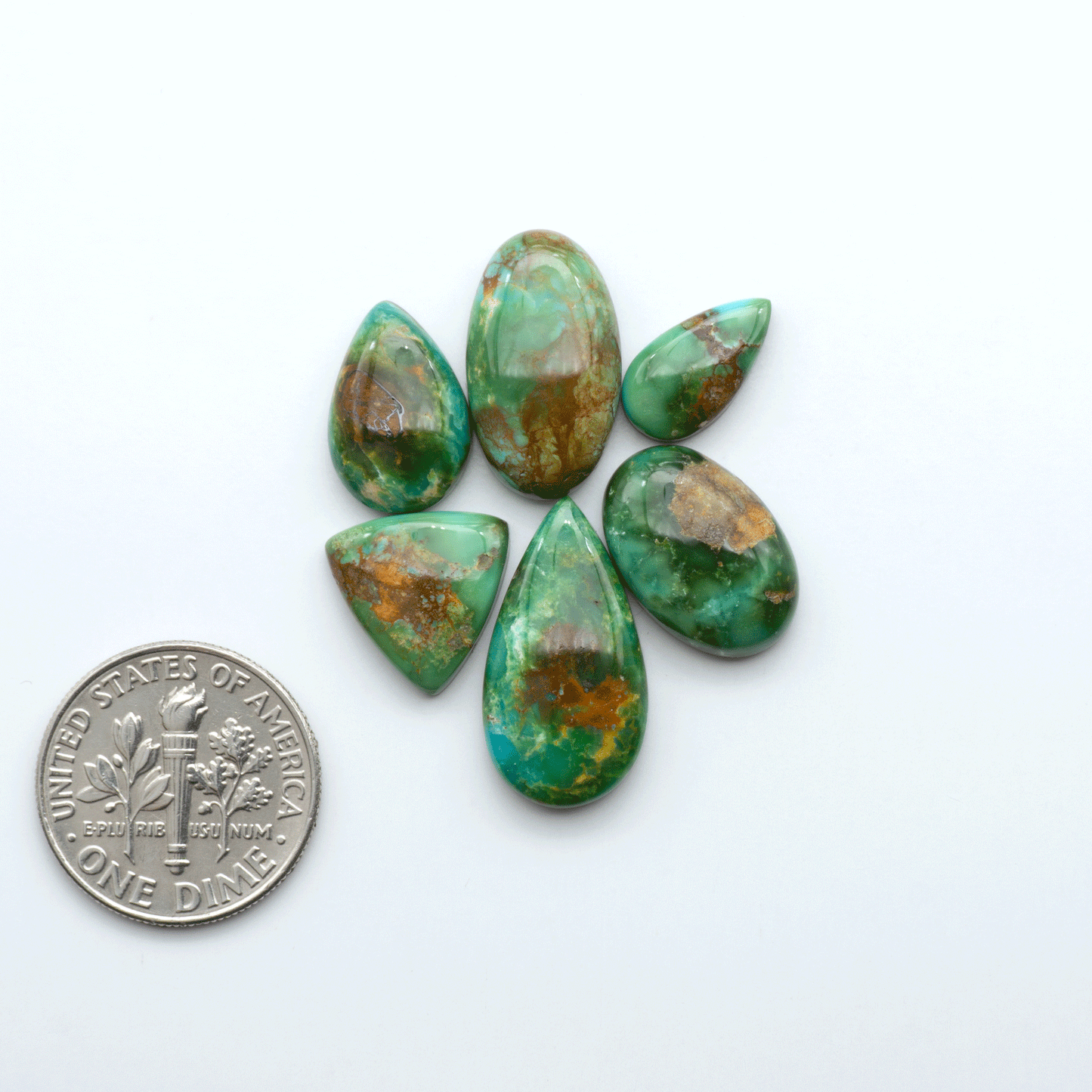 Sonoran Mountain Turquoise showcases a stunning blend of blue and green hues and natural patterns that make it a must-have for any jewelry collection.