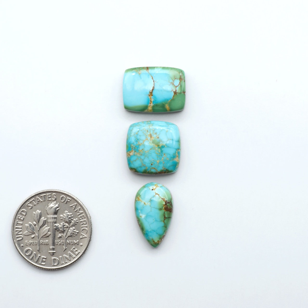 Sonoran Mountain Turquoise showcases a stunning blend of blue and green hues and natural patterns that make it a must-have for any jewelry collection.
