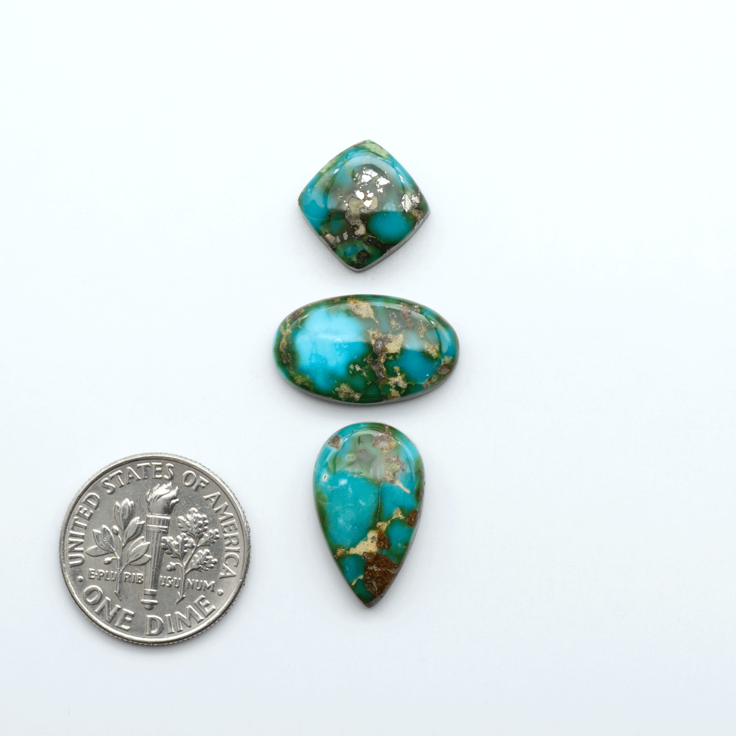 Sonoran Mountain Turquoise showcases a stunning blend of blue and green hues and natural patterns that make it a must-have for any jewelry collection.