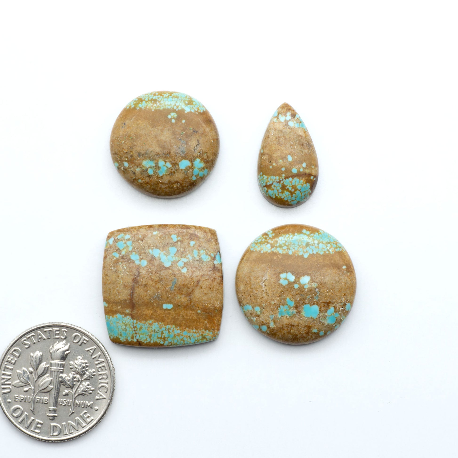 Number 8 Turquoise Cabochons have been selected for their quality and unique appearance. Don't miss the chance to add a one-of-a-kind piece to your collection.