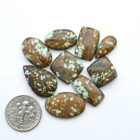 Number 8 Turquoise Cabochons have been selected for their quality and unique appearance. Don't miss the chance to add a one-of-a-kind piece to your collection.