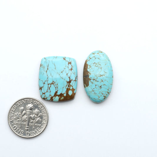 Number 8 Turquoise Cabochons have been selected for their quality and unique appearance. Don't miss the chance to add a one-of-a-kind piece to your collection.