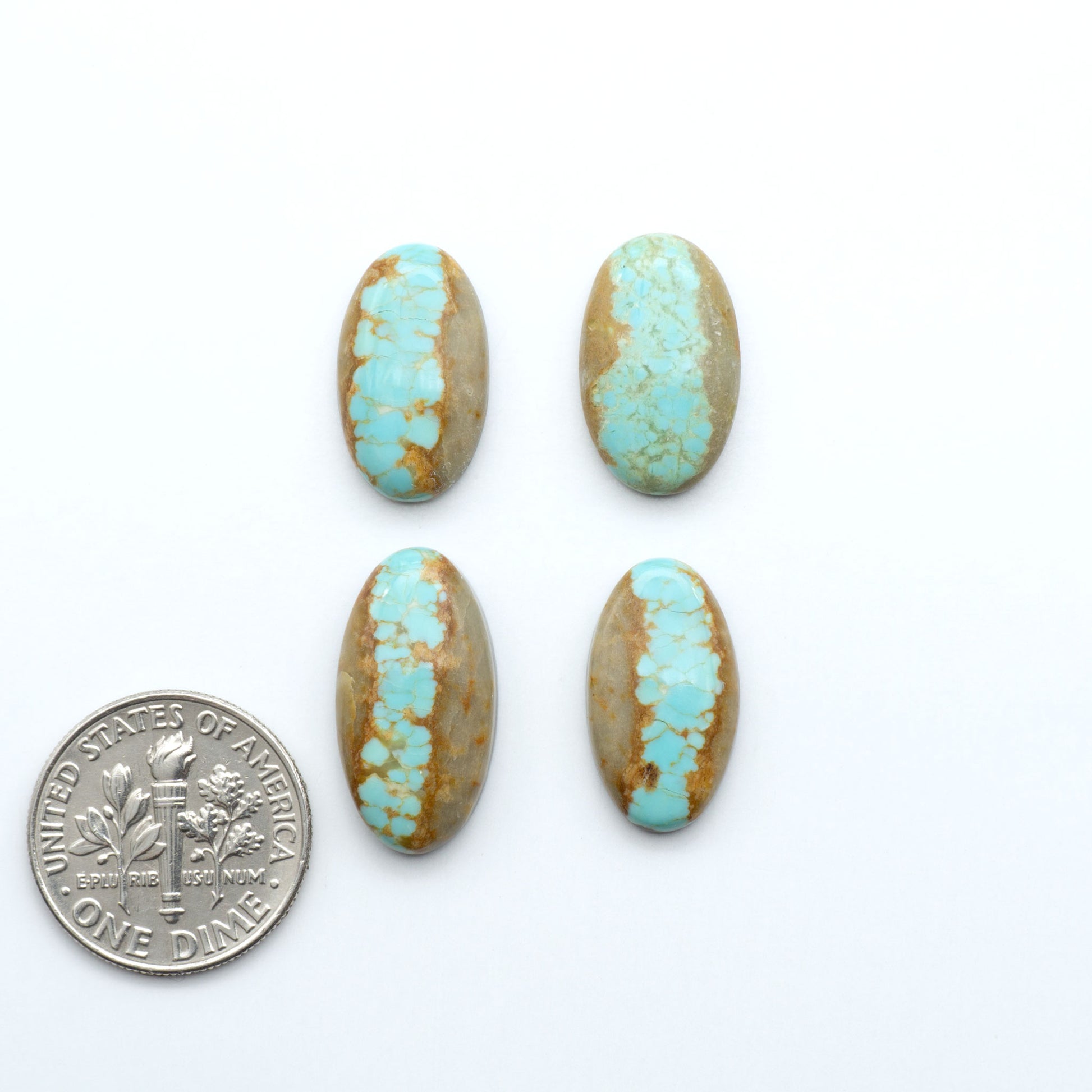Number 8 Turquoise Cabochons have been selected for their quality and unique appearance. Don't miss the chance to add a one-of-a-kind piece to your collection.