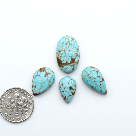 Number 8 Turquoise Cabochons have been selected for their quality and unique appearance. Don't miss the chance to add a one-of-a-kind piece to your collection.