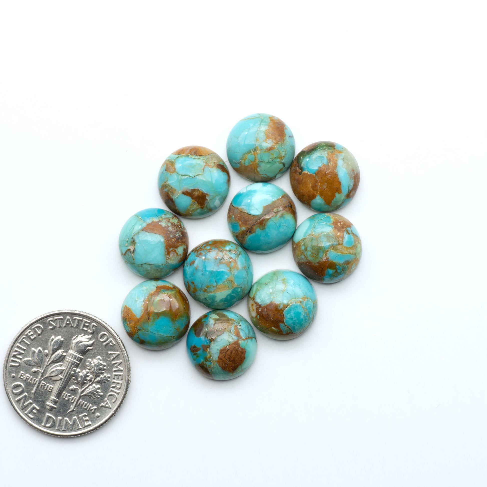 Enhance your jewelry designs with Pressed Turquoise Nugget Cabochons. Crafted from composite materials they add a captivating touch to your creations.