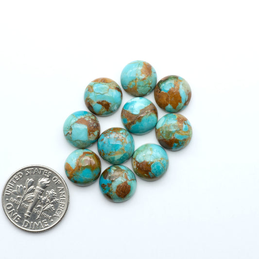 Enhance your jewelry designs with Pressed Turquoise Nugget Cabochons. Crafted from composite materials they add a captivating touch to your creations.