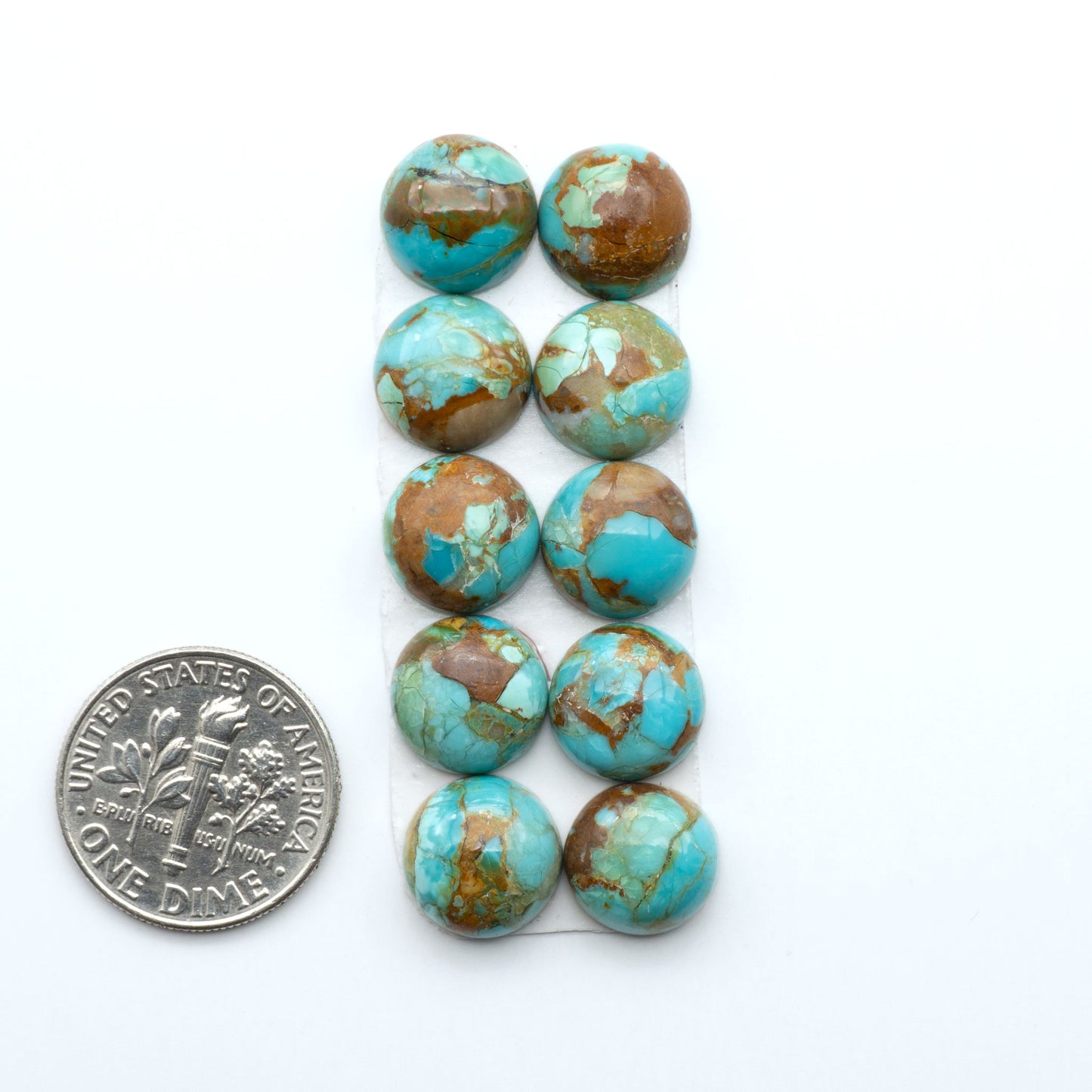 Enhance your jewelry designs with Pressed Turquoise Nugget Cabochons. Crafted from composite materials they add a captivating touch to your creations.