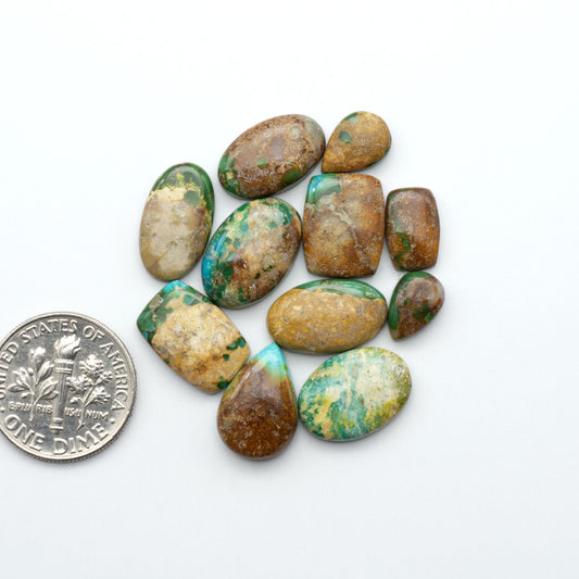 Sonoran Mountain Turquoise showcases a stunning blend of blue and green hues and natural patterns that make it a must-have for any jewelry collection.