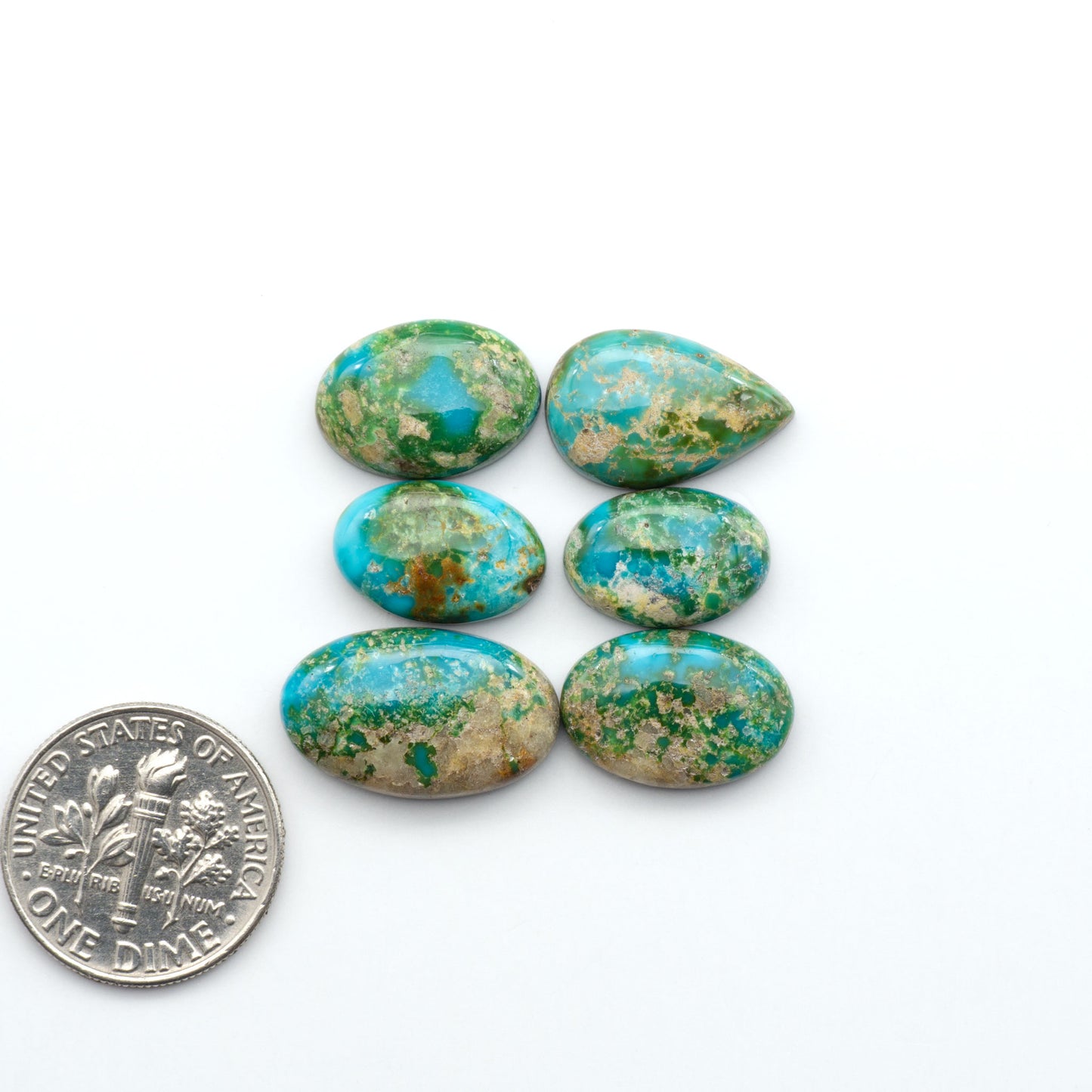 Sonoran Mountain Turquoise showcases a stunning blend of blue and green hues and natural patterns that make it a must-have for any jewelry collection.
