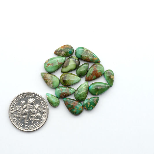 Sonoran Mountain Turquoise showcases a stunning blend of blue and green hues and natural patterns that make it a must-have for any jewelry collection.