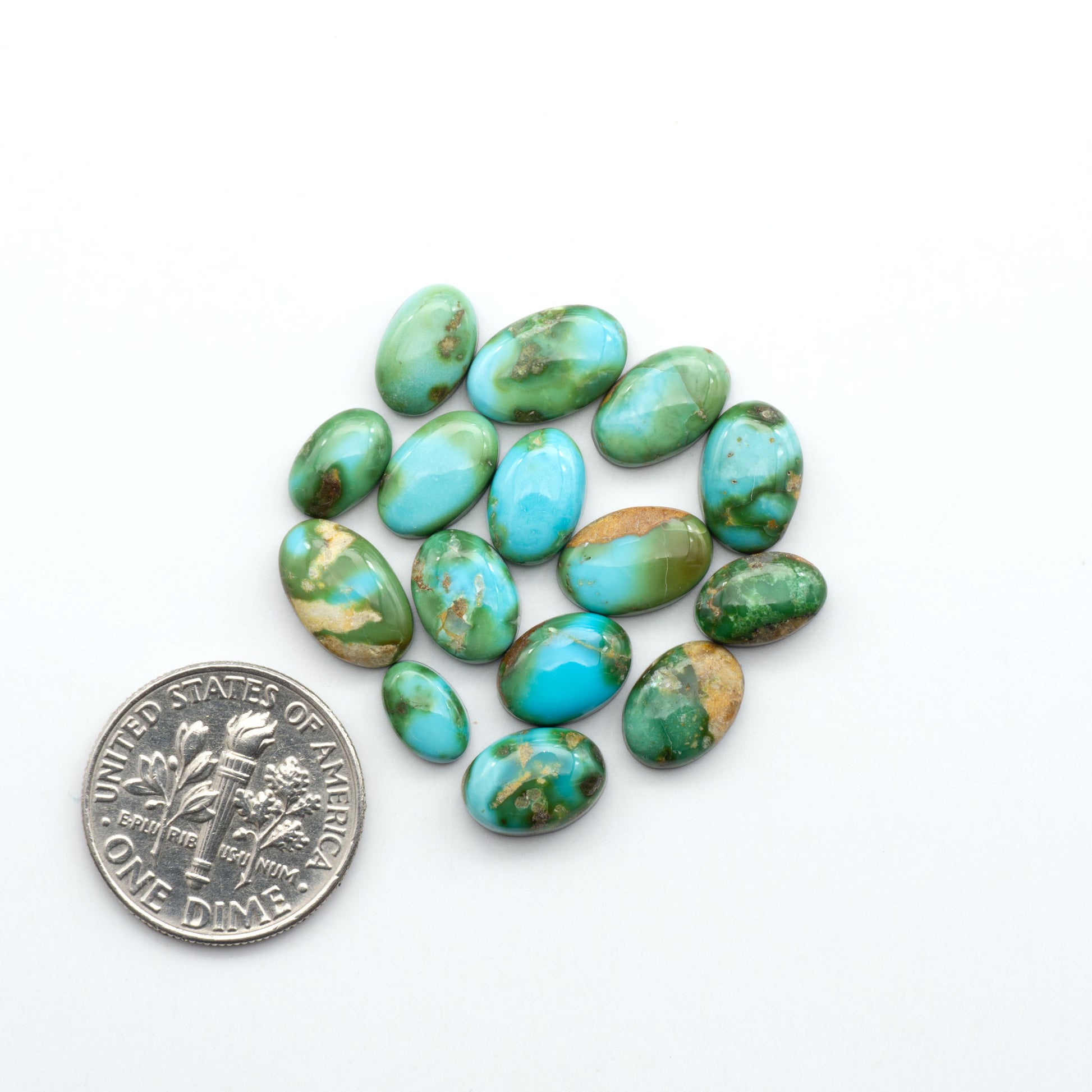 Sonoran Mountain Turquoise showcases a stunning blend of blue and green hues and natural patterns that make it a must-have for any jewelry collection.