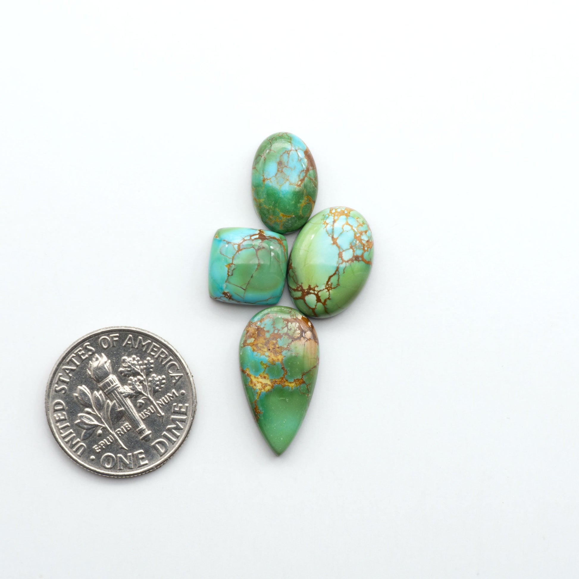 Sonoran Mountain Turquoise showcases a stunning blend of blue and green hues and natural patterns that make it a must-have for any jewelry collection.