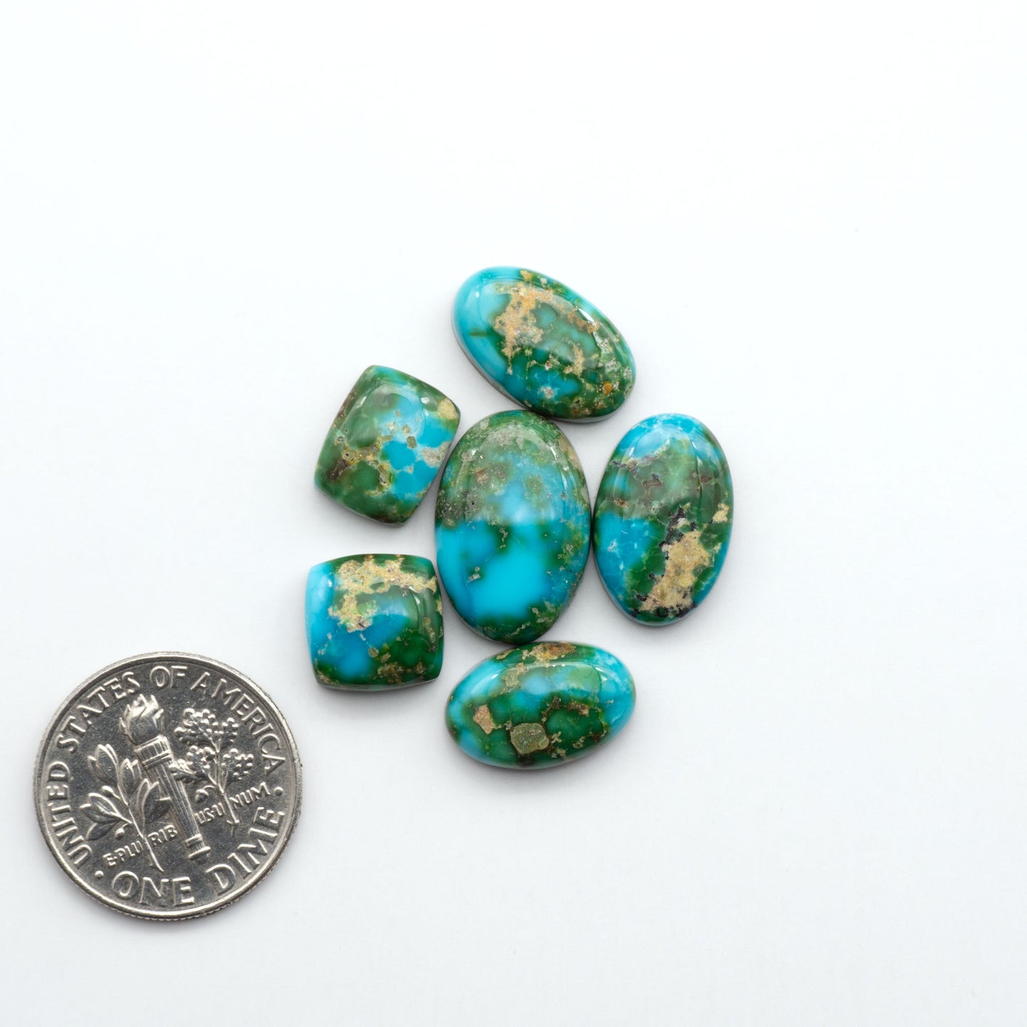 Sonoran Mountain Turquoise showcases a stunning blend of blue and green hues and natural patterns that make it a must-have for any jewelry collection.