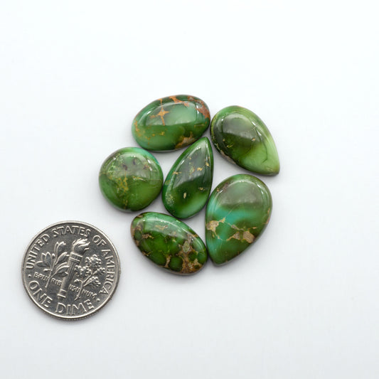 Sonoran Mountain Turquoise showcases a stunning blend of blue and green hues and natural patterns that make it a must-have for any jewelry collection.