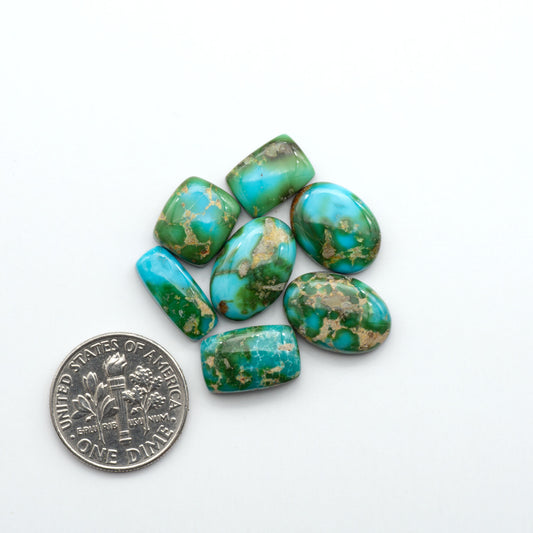Sonoran Mountain Turquoise showcases a stunning blend of blue and green hues and natural patterns that make it a must-have for any jewelry collection.