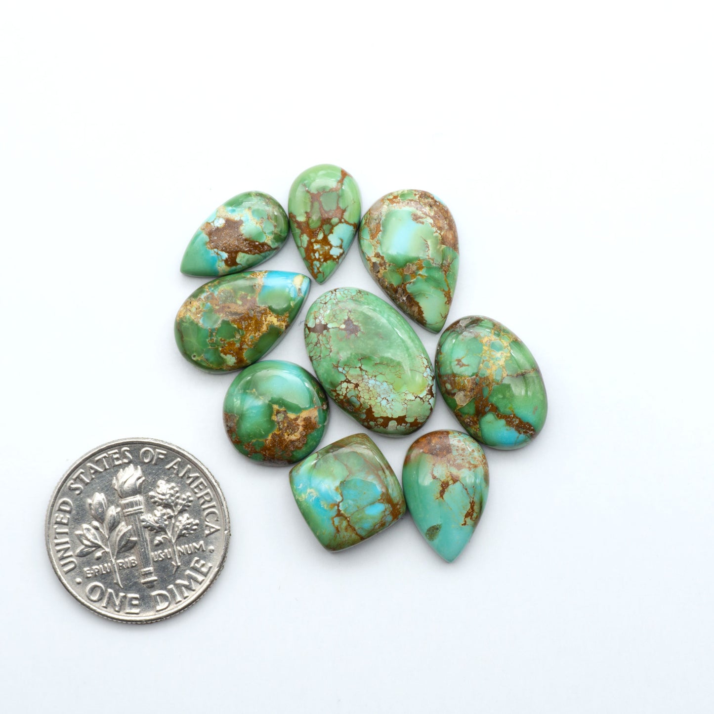 Sonoran Mountain Turquoise showcases a stunning blend of blue and green hues and natural patterns that make it a must-have for any jewelry collection.