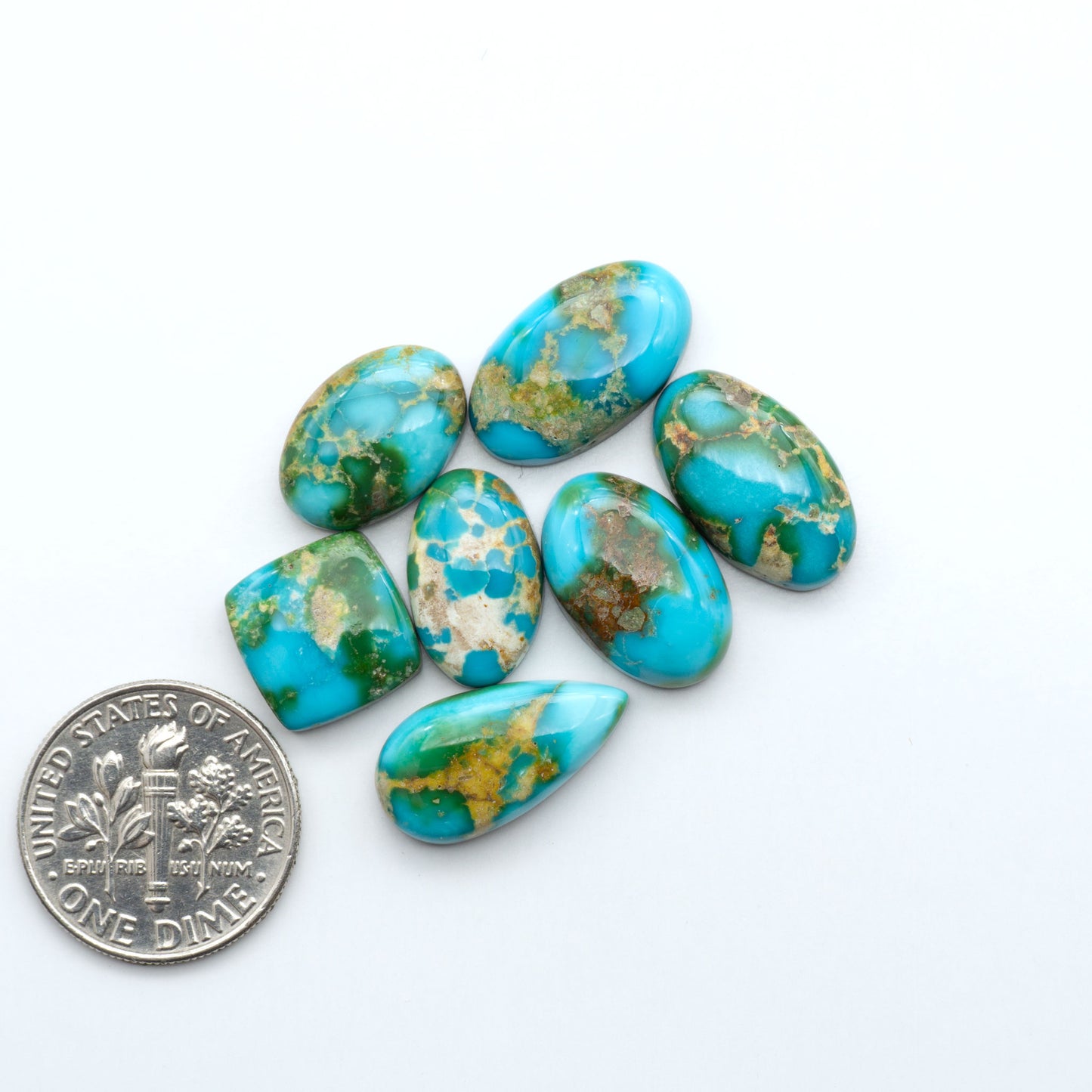 Sonoran Mountain Turquoise showcases a stunning blend of blue and green hues and natural patterns that make it a must-have for any jewelry collection.