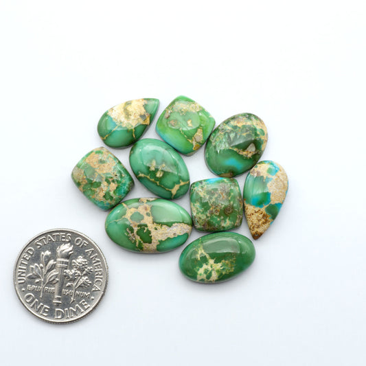 Sonoran Mountain Turquoise showcases a stunning blend of blue and green hues and natural patterns that make it a must-have for any jewelry collection.