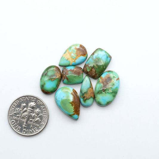 Sonoran Mountain Turquoise showcases a stunning blend of blue and green hues and natural patterns that make it a must-have for any jewelry collection.