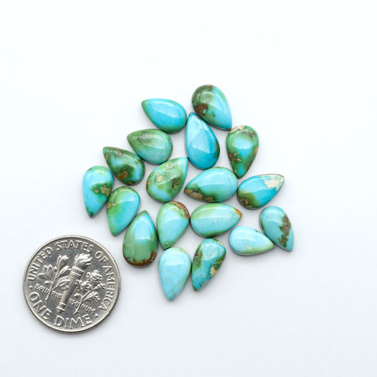 Sonoran Mountain Turquoise showcases a stunning blend of blue and green hues and natural patterns that make it a must-have for any jewelry collection.