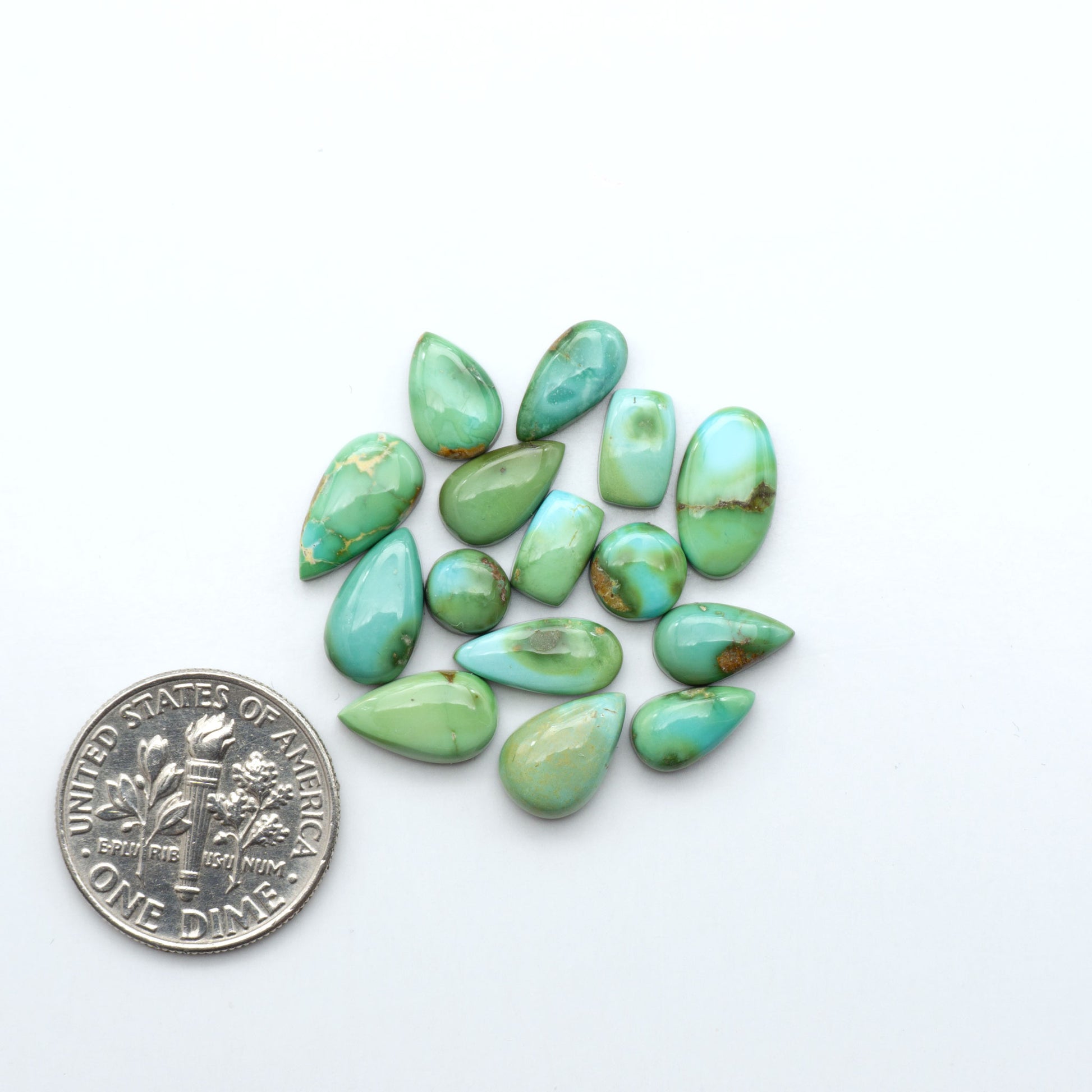 Sonoran Mountain Turquoise showcases a stunning blend of blue and green hues and natural patterns that make it a must-have for any jewelry collection.