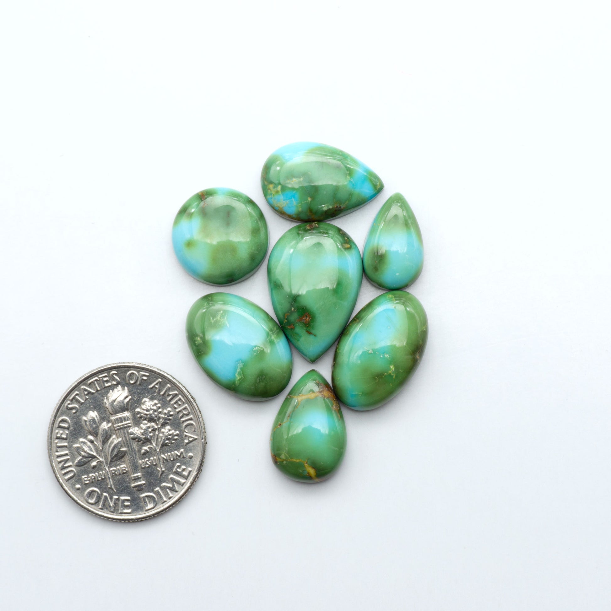 Sonoran Mountain Turquoise showcases a stunning blend of blue and green hues and natural patterns that make it a must-have for any jewelry collection.
