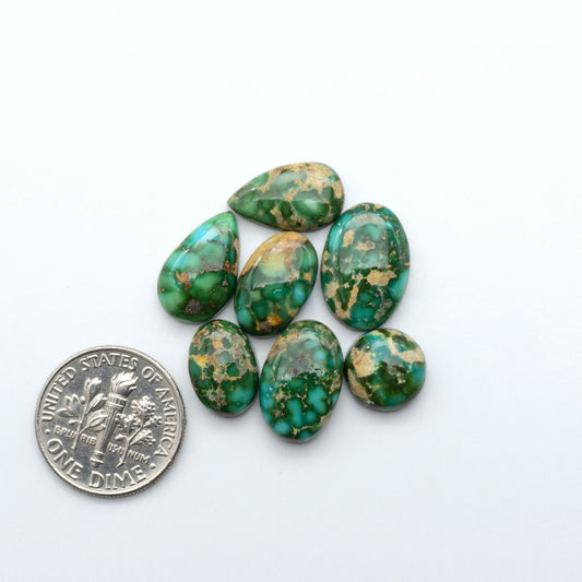 Sonoran Mountain Turquoise showcases a stunning blend of blue and green hues and natural patterns that make it a must-have for any jewelry collection.