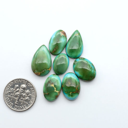 Sonoran Mountain Turquoise showcases a stunning blend of blue and green hues and natural patterns that make it a must-have for any jewelry collection.