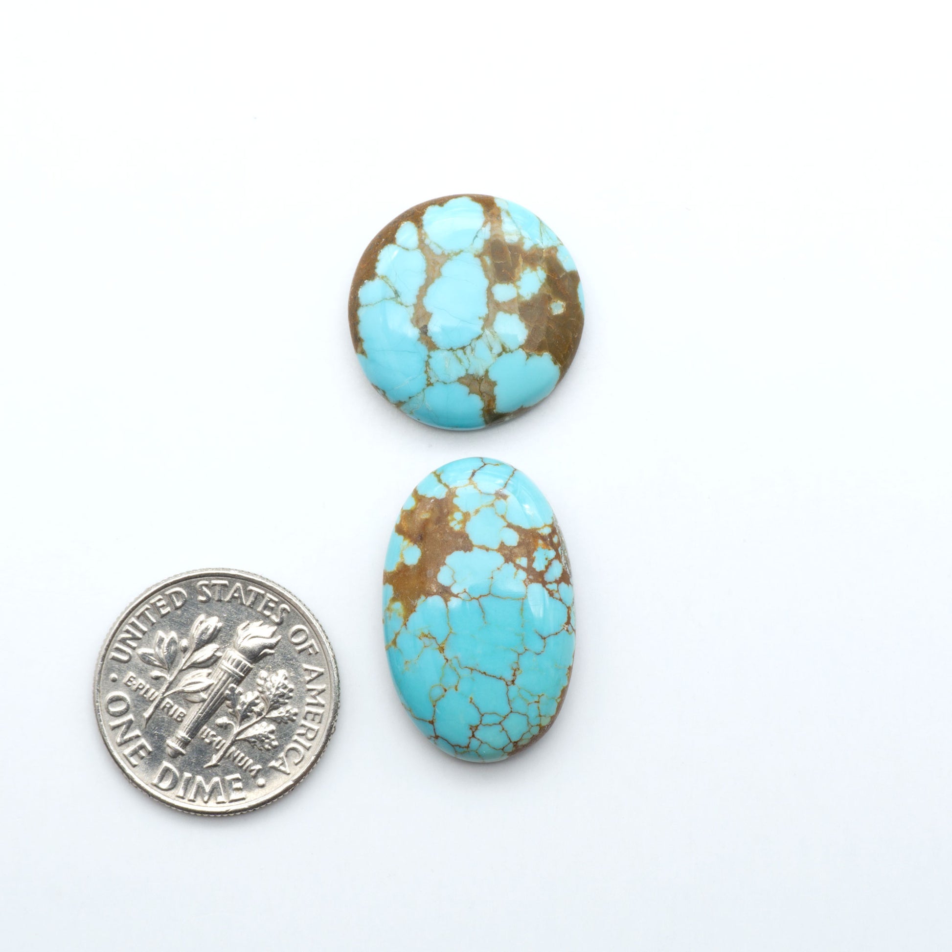 Number 8 Turquoise Cabochons have been selected for their quality and unique appearance. Don't miss the chance to add a one-of-a-kind piece to your collection.