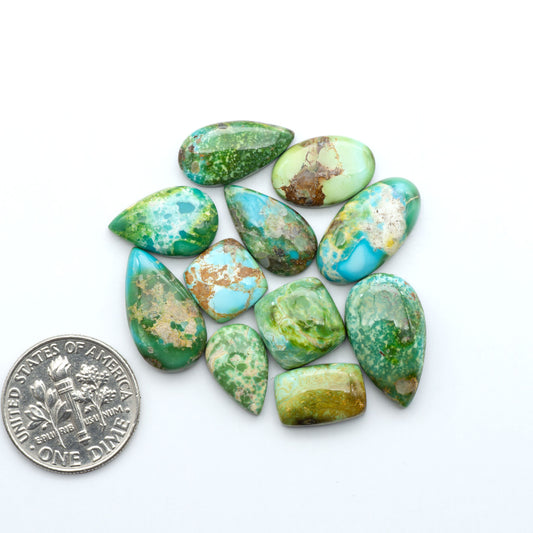 Sonoran Mountain Turquoise showcases a stunning blend of blue and green hues and natural patterns that make it a must-have for any jewelry collection.