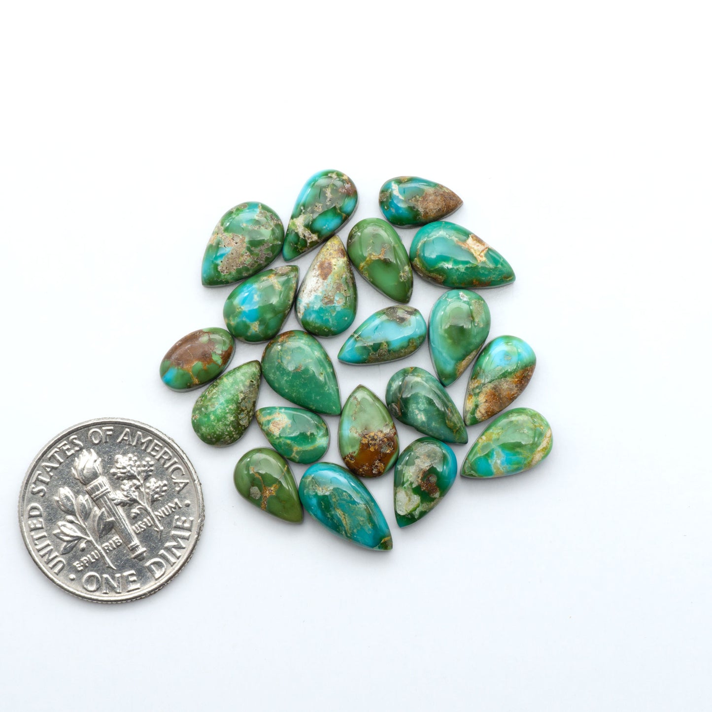 Sonoran Mountain Turquoise showcases a stunning blend of blue and green hues and natural patterns that make it a must-have for any jewelry collection.