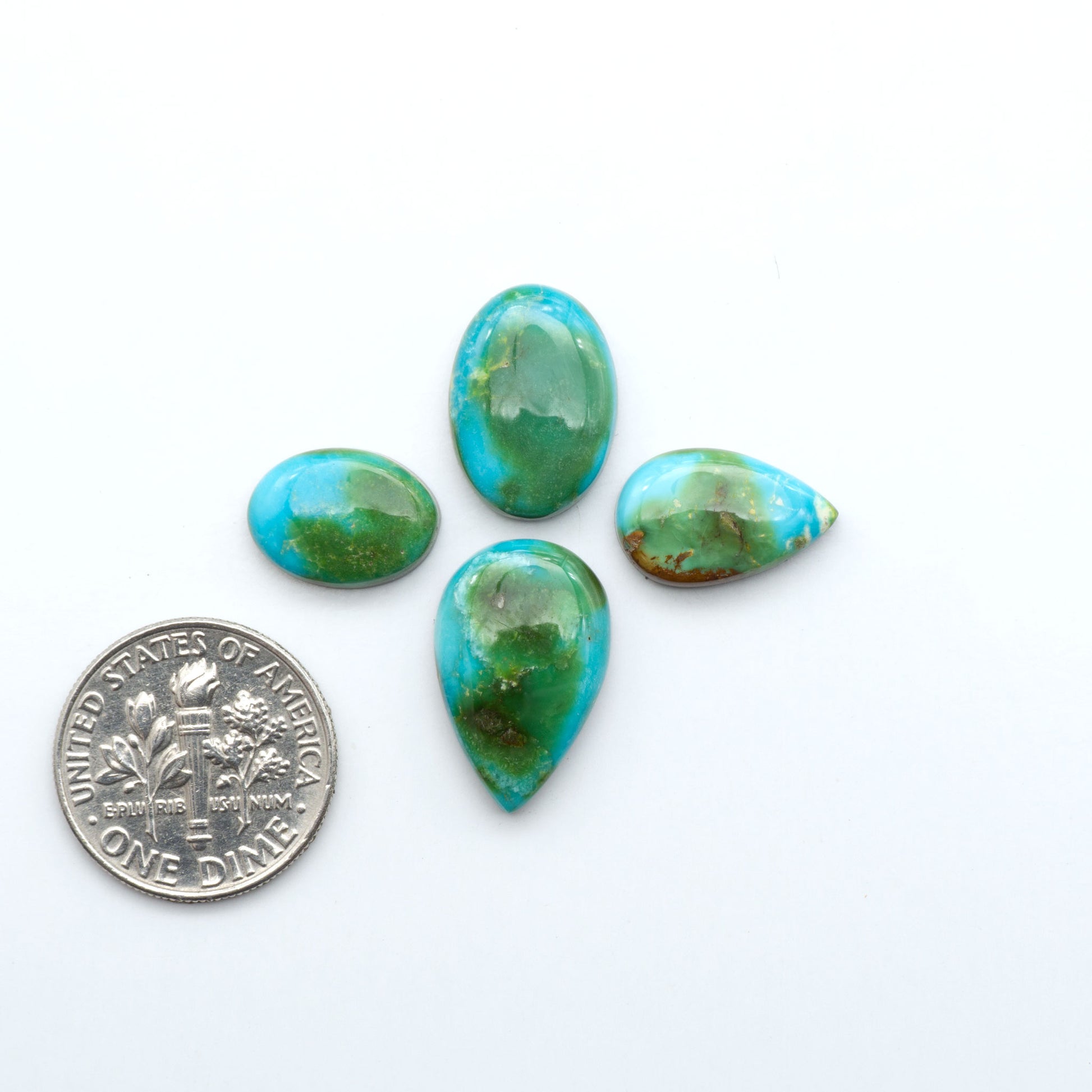 Sonoran Mountain Turquoise showcases a stunning blend of blue and green hues and natural patterns that make it a must-have for any jewelry collection.