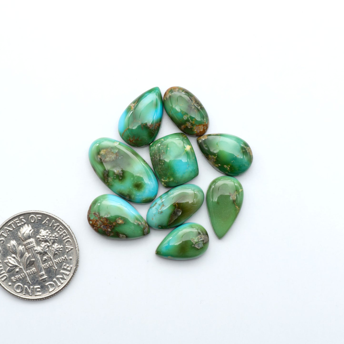 Sonoran Mountain Turquoise showcases a stunning blend of blue and green hues and natural patterns that make it a must-have for any jewelry collection.