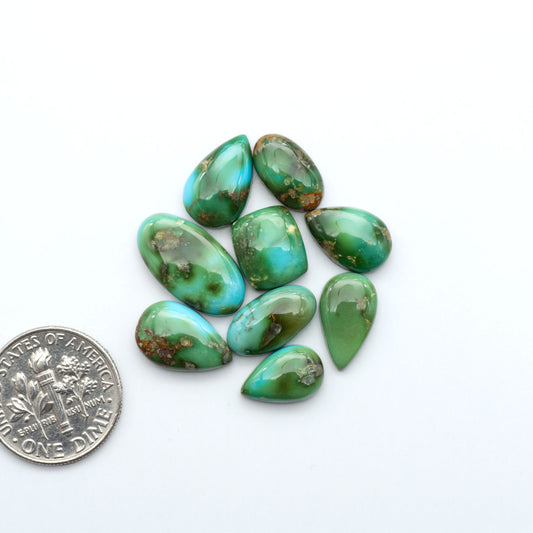Sonoran Mountain Turquoise showcases a stunning blend of blue and green hues and natural patterns that make it a must-have for any jewelry collection.