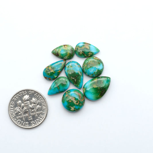 Sonoran Mountain Turquoise showcases a stunning blend of blue and green hues and natural patterns that make it a must-have for any jewelry collection.