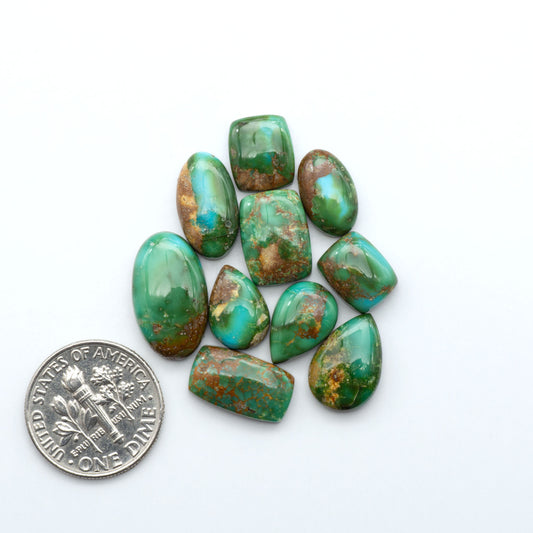 Sonoran Mountain Turquoise showcases a stunning blend of blue and green hues and natural patterns that make it a must-have for any jewelry collection.