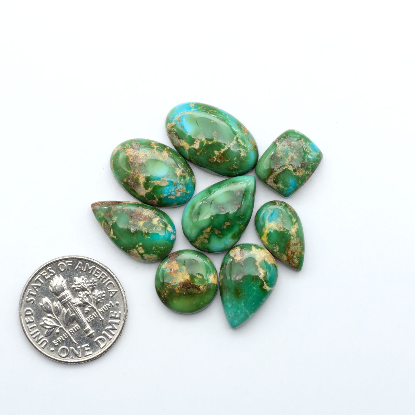 Sonoran Mountain Turquoise showcases a stunning blend of blue and green hues and natural patterns that make it a must-have for any jewelry collection.
