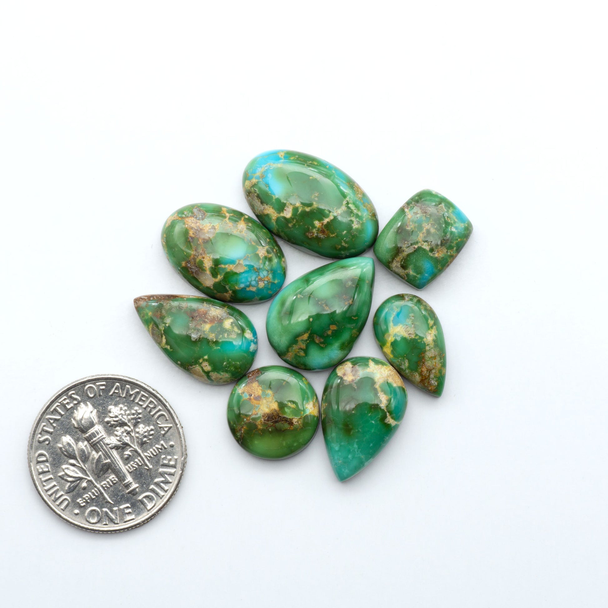 Sonoran Mountain Turquoise showcases a stunning blend of blue and green hues and natural patterns that make it a must-have for any jewelry collection.