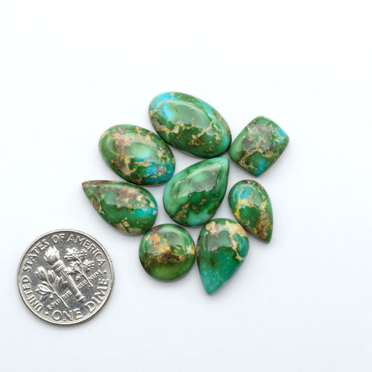 Sonoran Mountain Turquoise showcases a stunning blend of blue and green hues and natural patterns that make it a must-have for any jewelry collection.