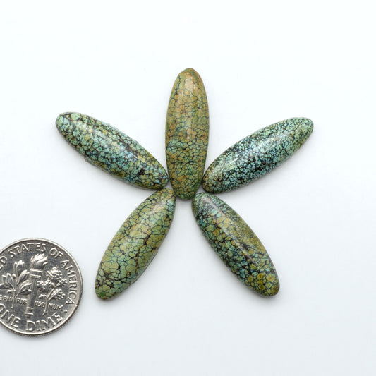 Hubei Cloud Mtn Turquoise is a highly sought-after gemstone known for its color and unique matrix patterns. Add a touch of elegance to your jewelry collection.