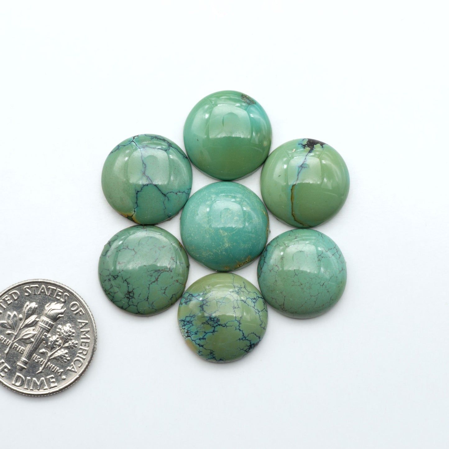 Hubei Cloud Mtn Turquoise is a highly sought-after gemstone known for its color and unique matrix patterns. Add a touch of elegance to your jewelry collection.
