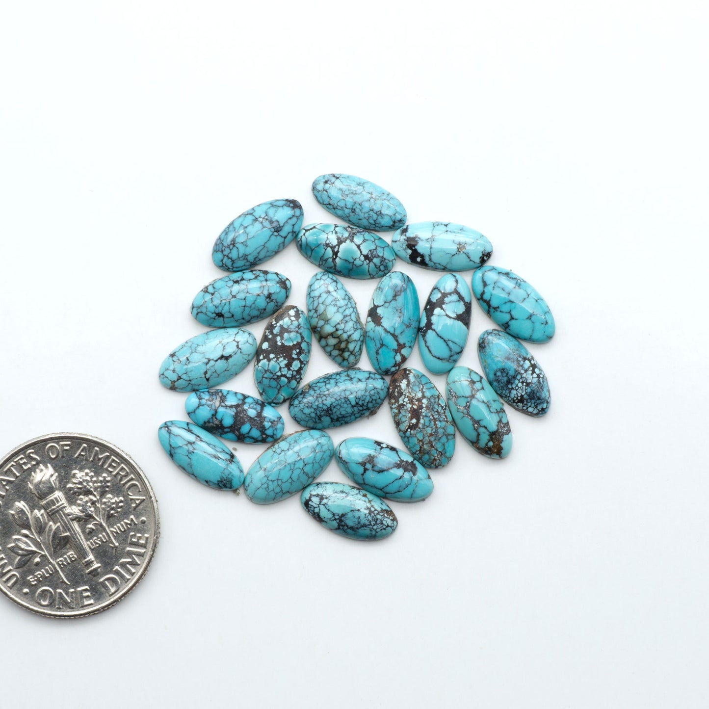 Hubei Cloud Mtn Turquoise is a highly sought-after gemstone known for its color and unique matrix patterns. Add a touch of elegance to your jewelry collection.