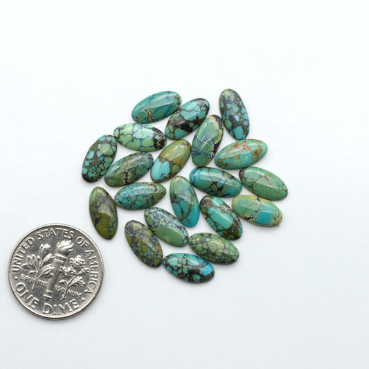 Hubei Cloud Mtn Turquoise is a highly sought-after gemstone known for its color and unique matrix patterns. Add a touch of elegance to your jewelry collection.