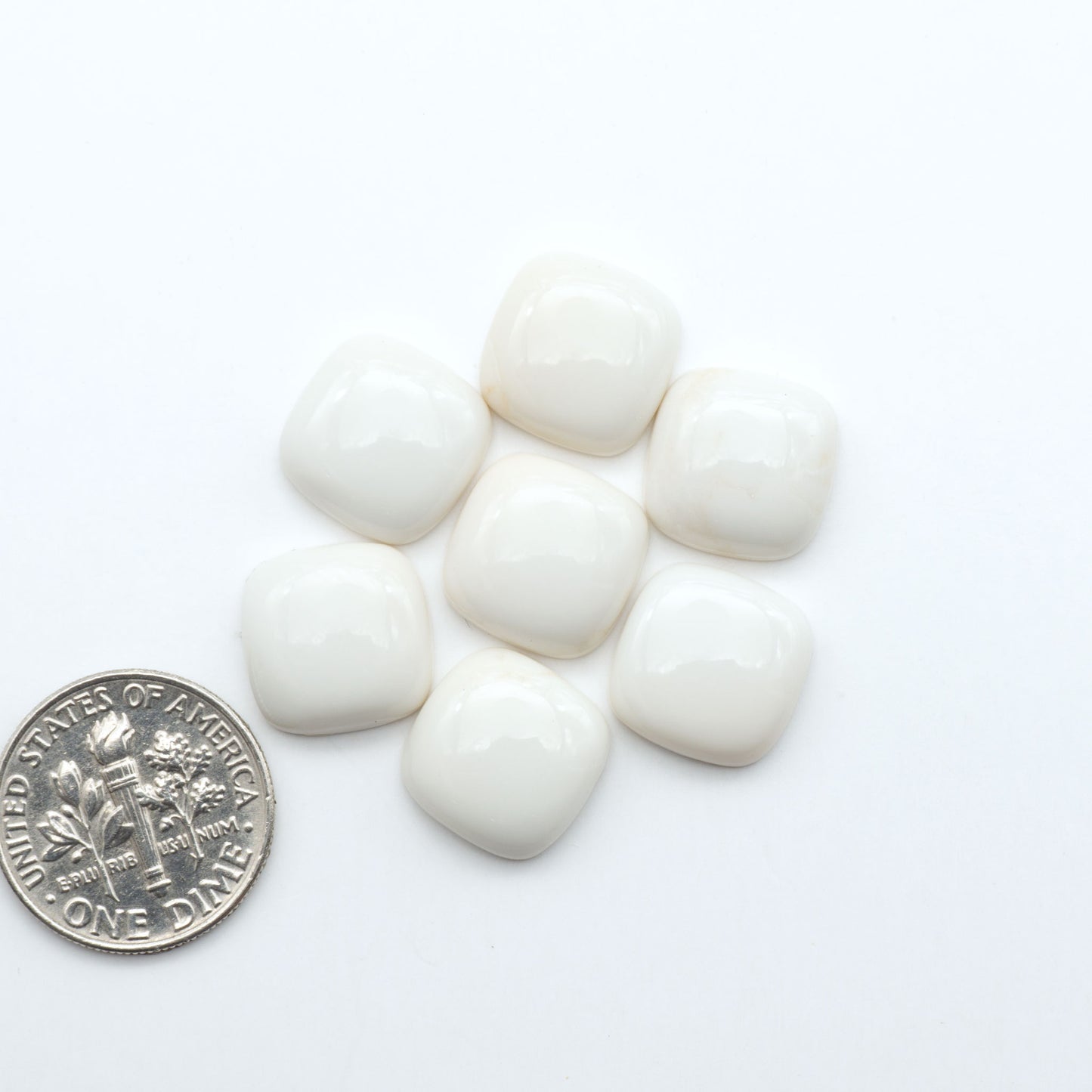 Magnesite Cabochons are a must-have for jewelry makers. These stones feature a unique blend of white and brown making them perfect for a variety of designs.