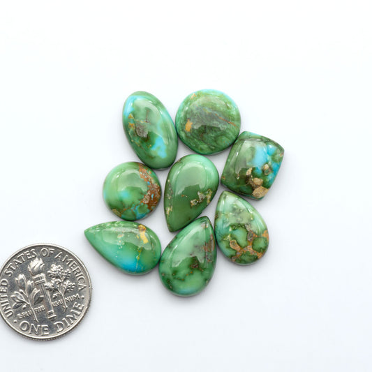 Sonoran Mountain Turquoise showcases a stunning blend of blue and green hues and natural patterns that make it a must-have for any jewelry collection.