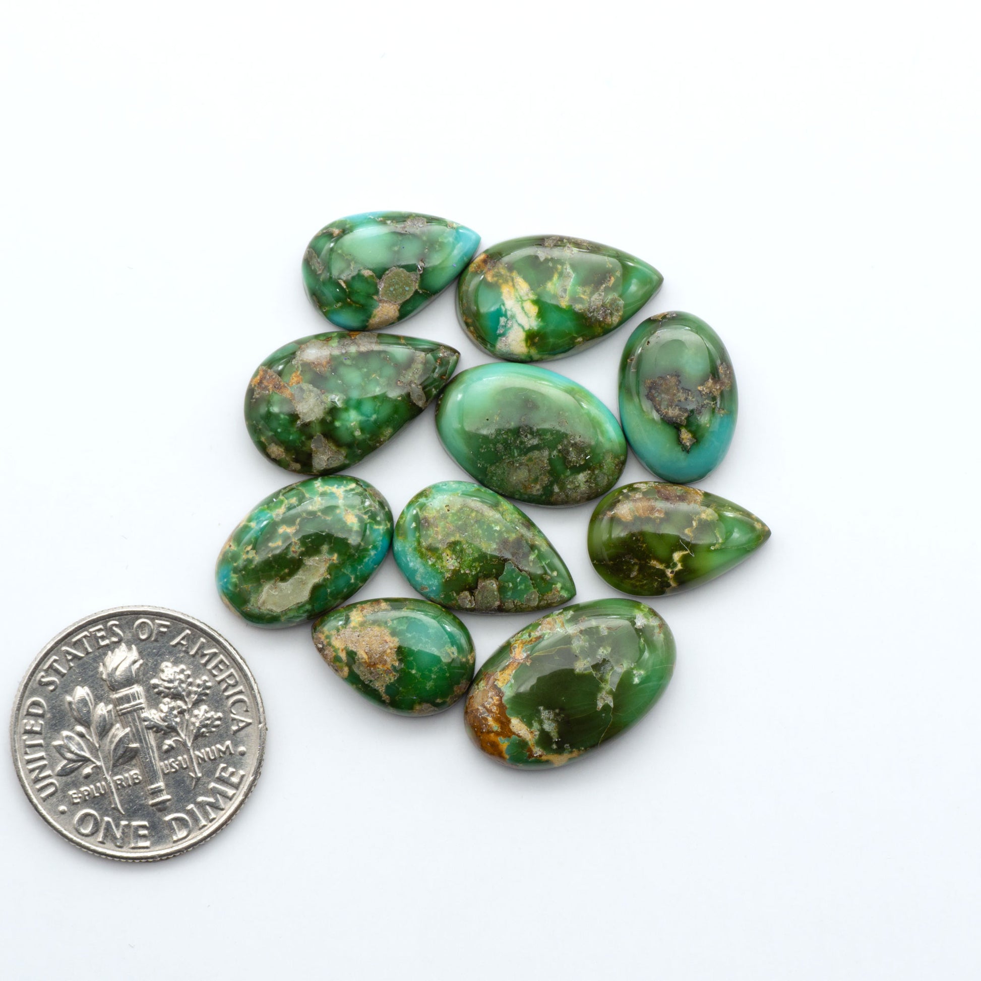 Sonoran Mountain Turquoise showcases a stunning blend of blue and green hues and natural patterns that make it a must-have for any jewelry collection.
