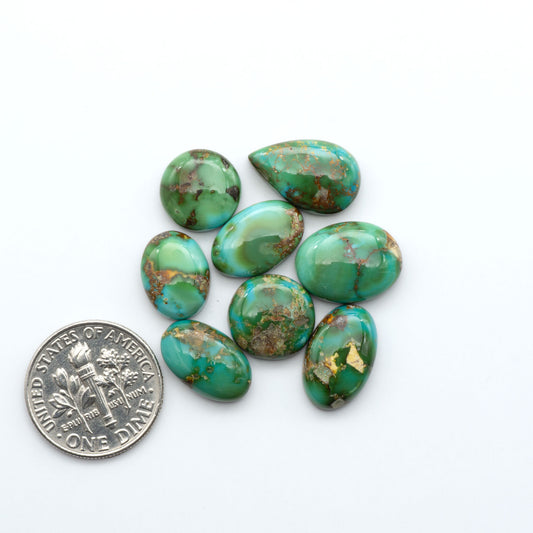 Sonoran Mountain Turquoise showcases a stunning blend of blue and green hues and natural patterns that make it a must-have for any jewelry collection.