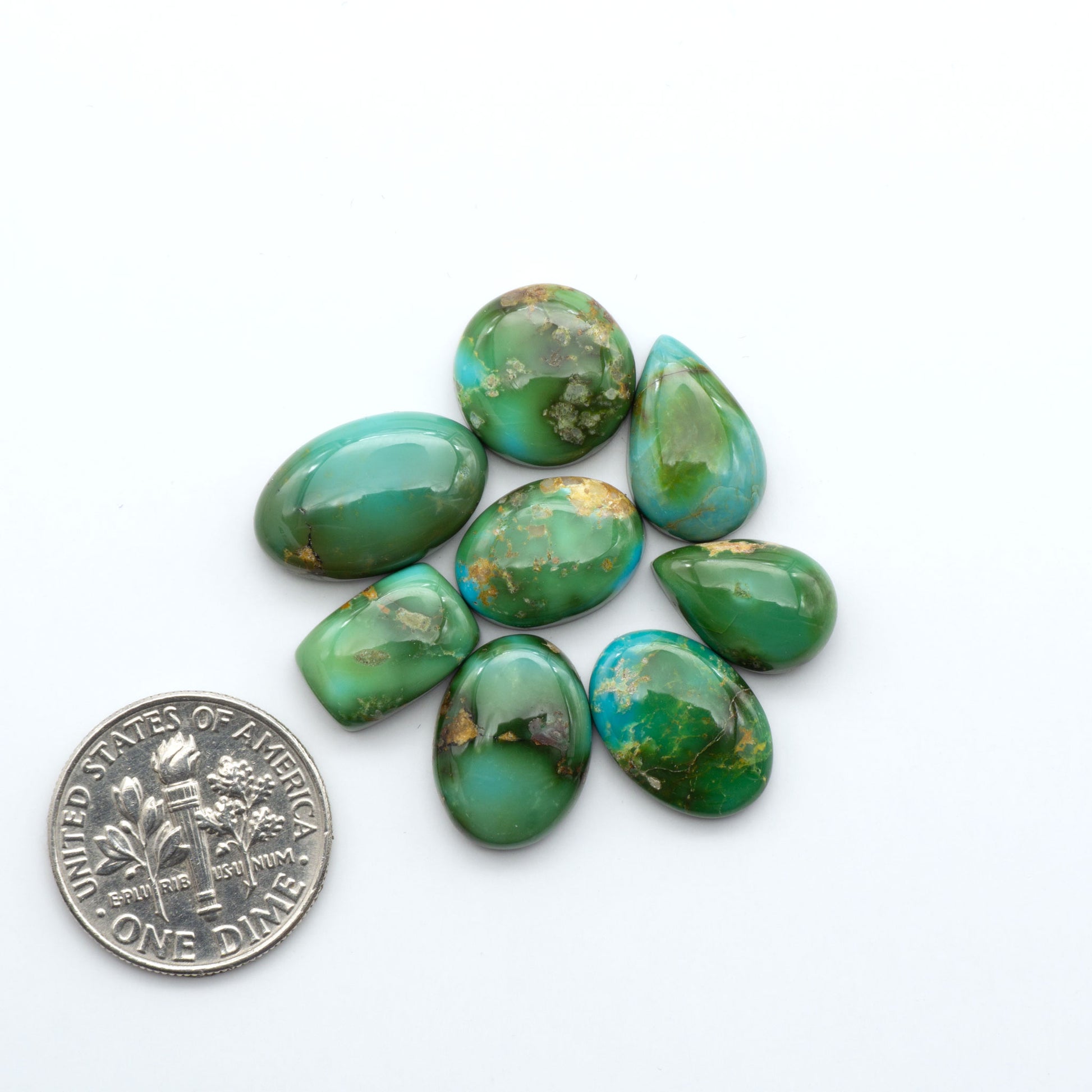 Sonoran Mountain Turquoise showcases a stunning blend of blue and green hues and natural patterns that make it a must-have for any jewelry collection.