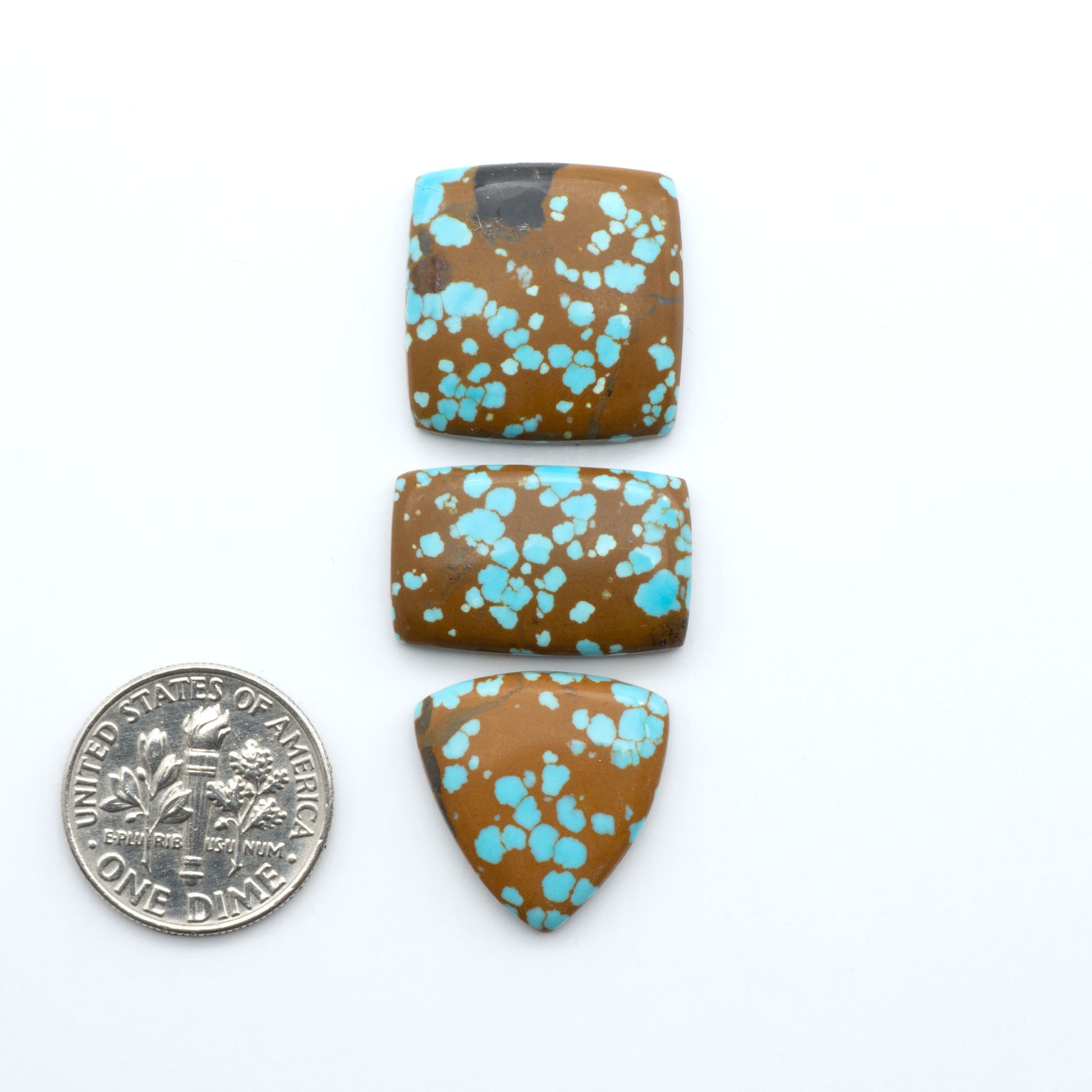 Number 8 Turquoise Cabochons have been selected for their quality and unique appearance. Don't miss the chance to add a one-of-a-kind piece to your collection.