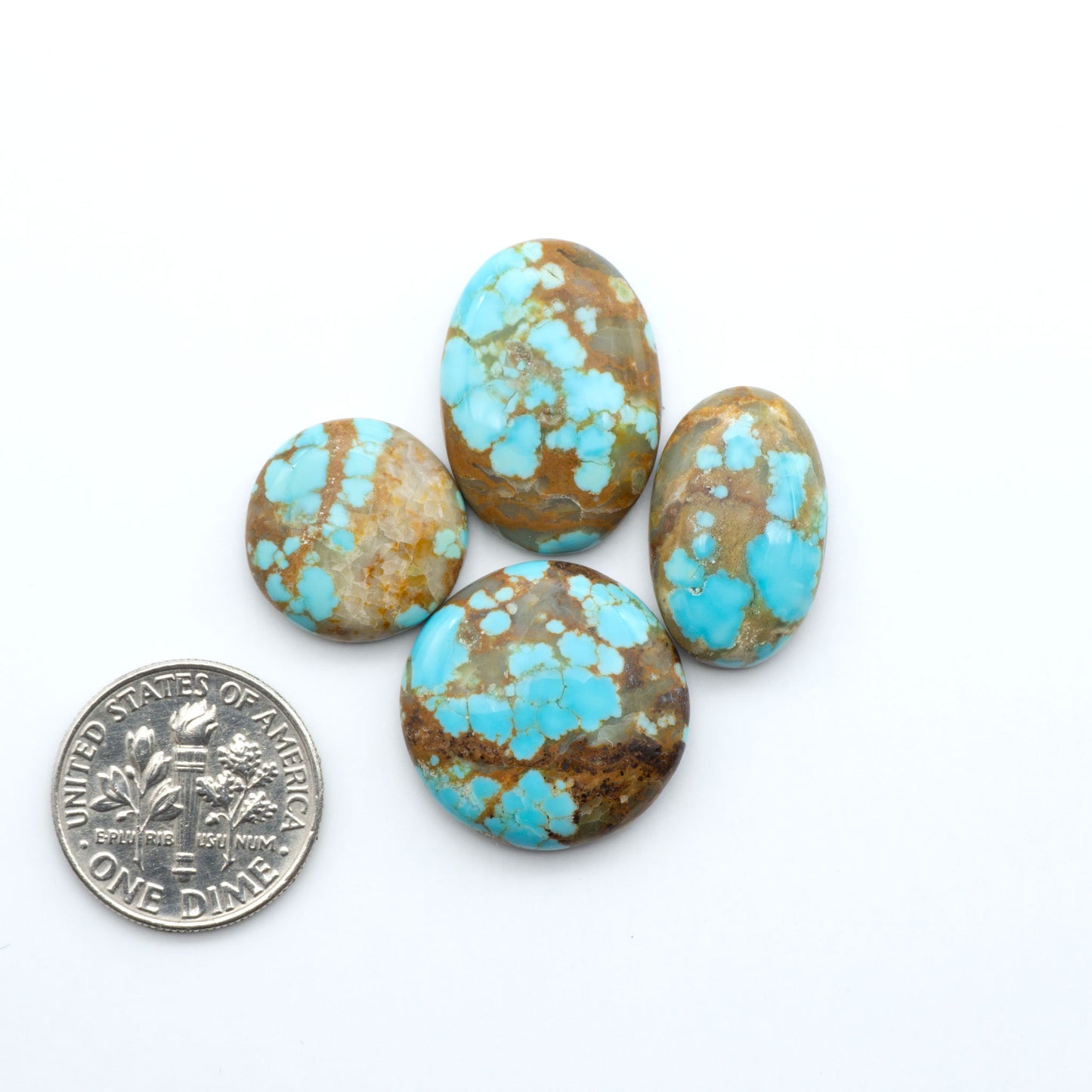 Number 8 Turquoise Cabochons have been selected for their quality and unique appearance. Don't miss the chance to add a one-of-a-kind piece to your collection.